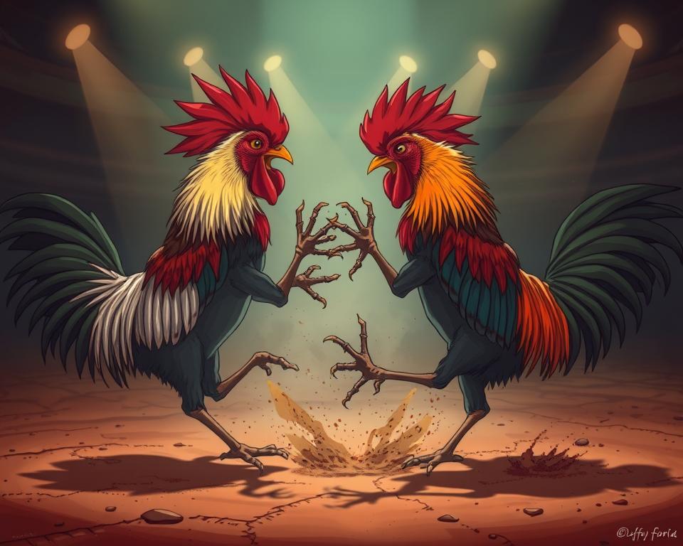 Penyebabkan Pertandingan Sabung Ayam Berakhir Seri